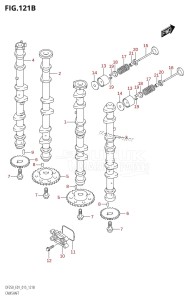 DF225T From 22503F-510001 (E01 E40)  2015 drawing CAMSHAFT (DF200T:E40)