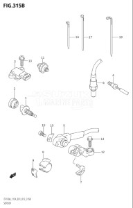 14003F-410001 (2014) 140hp E01 E40-Gen. Export 1 - Costa Rica (DF140AT) DF140A drawing SENSOR (DF100AT:E40)