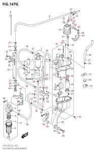 DF200 From 20002F-610001 (E03)  2016 drawing FUEL PUMP /​ FUEL VAPOR SEPARATOR (DF250ST:E03)