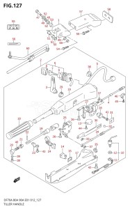 08002F-310001 (2013) 80hp E40-Costa Rica (DF80A) DF80A drawing TILLER HANDLE (DF70ATH E40)