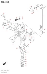 05003F-610001 (2016) 50hp E03-USA (DF50A) DF50A drawing SWIVEL BRACKET (DF50A:E03)