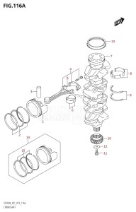 DF150AZ From 15003Z-910001 (E01 E40)  2019 drawing CRANKSHAFT