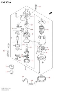 DF250 From 25003F-210001 (E01 E40)  2012 drawing STARTING MOTOR