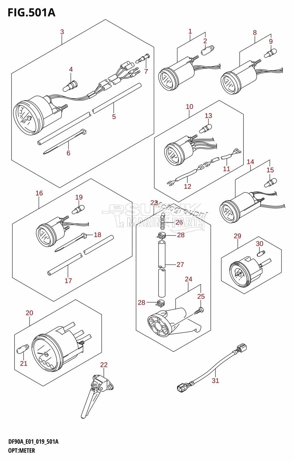 OPT:METER (DF70A,DF80A,DF90A,DF100B)