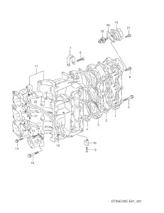 DT30C From 03003-131001 ()  1991 drawing CYLINDER