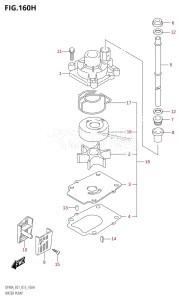 DF90A From 09003F-510001 (E03)  2015 drawing WATER PUMP (DF90A:E40)