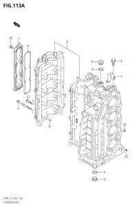 DF115T From 11501F-880001 (E03)  2008 drawing CYLINDER BLOCK