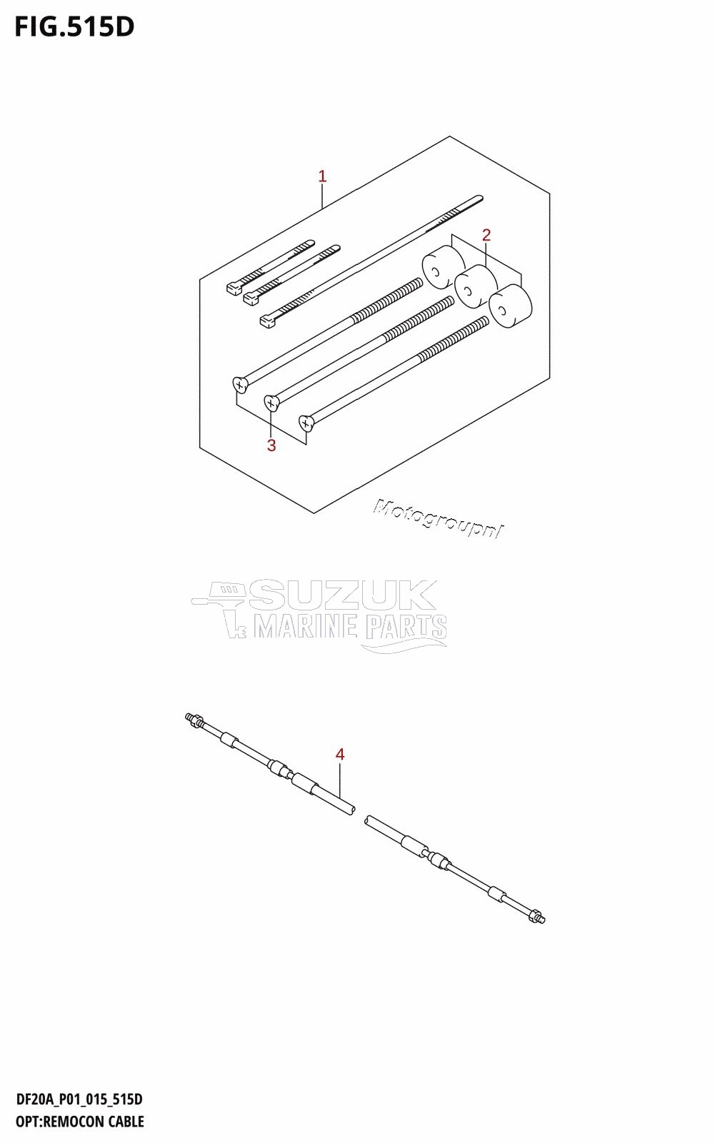 OPT:REMOCON CABLE (DF15A:P01)