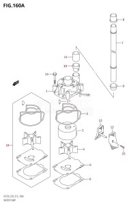 DF225Z From 22503Z-310001 (E03)  2013 drawing WATER PUMP (DF200T:E03)