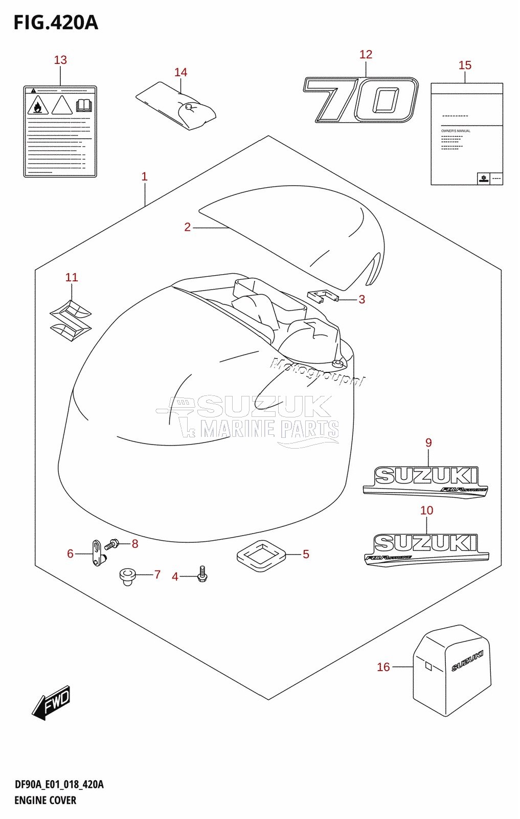 ENGINE COVER (DF70A:E01)