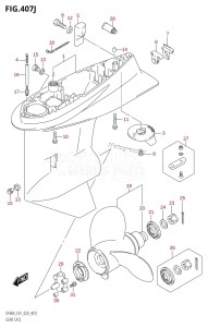 DF60A From 06002F-040001 (E01 E40)  2020 drawing GEAR CASE (DF40ASVT:E34)