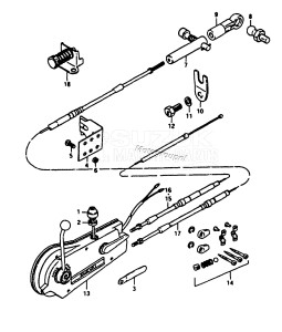 DT20 From F-10001 ()  1985 drawing OPT : REMOTE CONTROL (DT9.9, DT14, DT16)