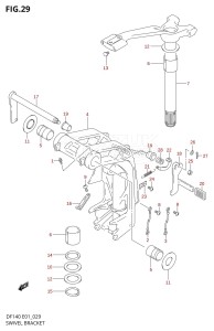 DF140Z From 14002Z-110001 (E03)  2011 drawing SWIVEL BRACKET