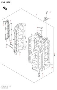 DF140A From 14003F-510001 (E40)  2015 drawing CYLINDER BLOCK (DF140AT:E01)