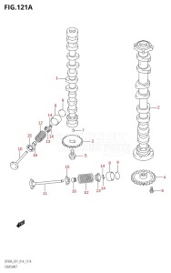 08002F-410001 (2014) 80hp E01 E40-Gen. Export 1 - Costa Rica (DF80A) DF80A drawing CAMSHAFT (DF70A:E01)