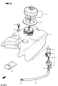 DT2 From 0201-300001 ()  1978 drawing FUEL TANK