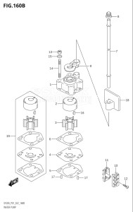 01504F-240001 (2022) 15hp P01-Gen. Export 1 (DF15A  DF15A    DF15AR  DF15AR    DF15AT) DF15A drawing WATER PUMP (P40)