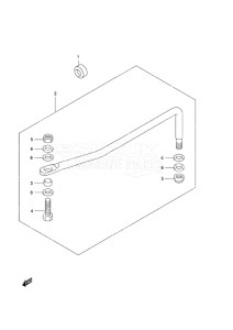 Outboard DF 25 V-Twin drawing Drag Link Remote Control