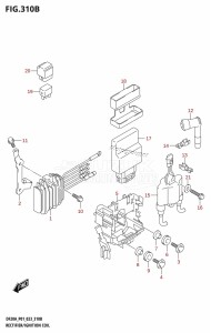 DF20A From 02002F-040001 (E01 P01 P40)  2020 drawing RECTIFIER /​ IGNITION COIL (DF9.9B:(021,022,023))