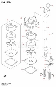 DF60A From 06002F-410001 (E03)  2014 drawing WATER PUMP (DF50AVT)