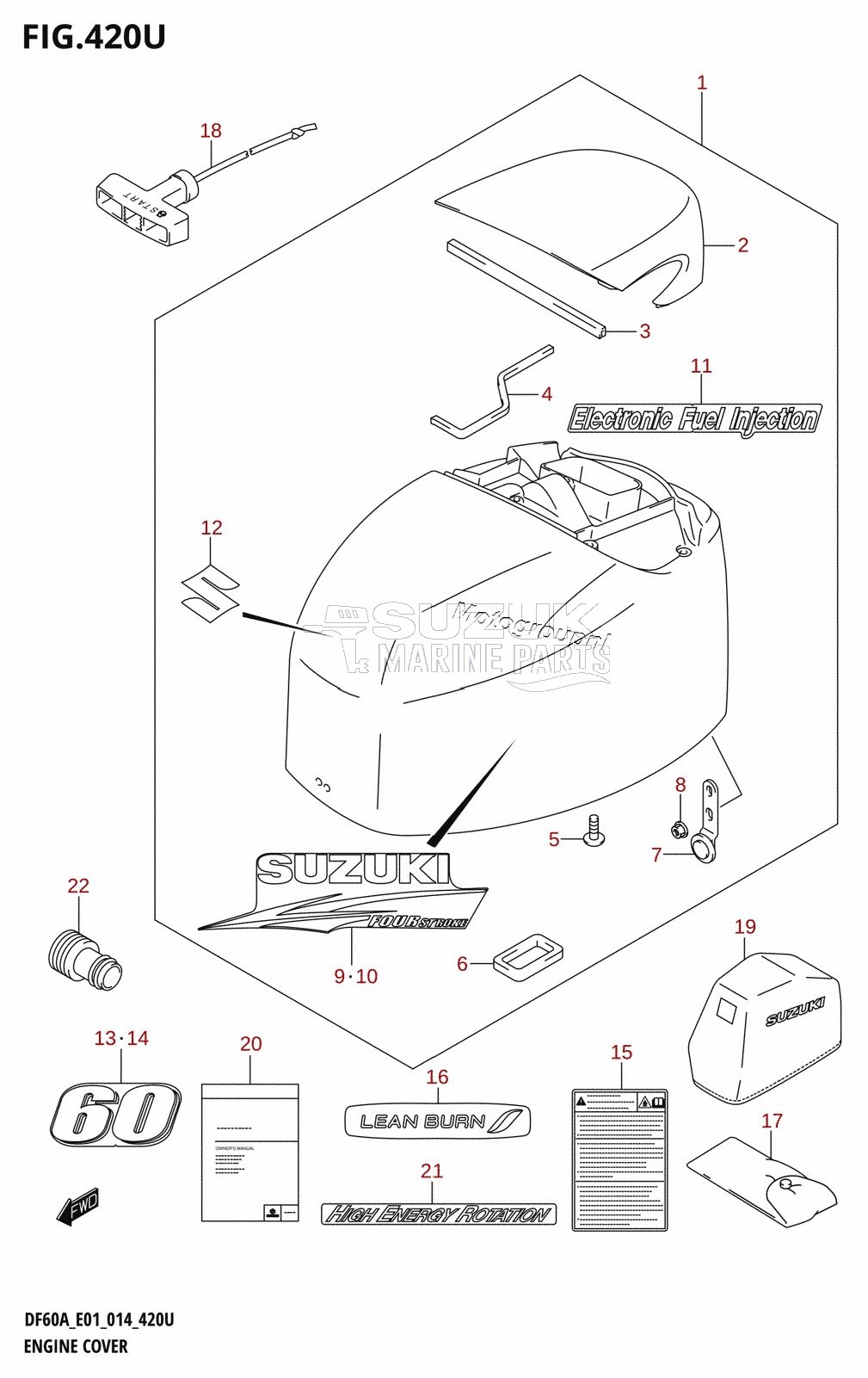 ENGINE COVER (DF60AVTH:E40)