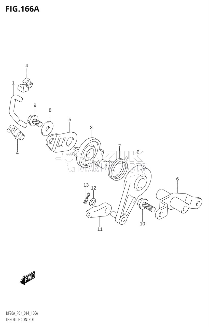 THROTTLE CONTROL (DF9.9BR:P01)