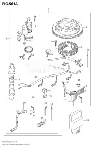 DF9.9B From 00995F-410001 (P03)  2014 drawing OPT:STARTING MOTOR (MANUAL STARTER) (DF9.9B:P03:M-STARTER)