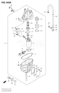 14003Z-410001 (2014) 140hp E03-USA (DF140AZ) DF140AZ drawing FUEL VAPOR SEPARATOR