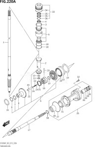 15003P-910001 (2019) 150hp E03-USA (DF150AP) DF150AP drawing TRANSMISSION