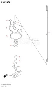 DF200AP From 20003P-910001 (E01 E40)  2019 drawing CLUTCH ROD (DF150AP,DF175AP)