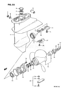 DT15C From 01502-351001 ()  1993 drawing GEAR CASE