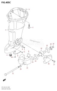 DF25 From 02503F-310001 (E03)  2013 drawing DRIVE SHAFT HOUSING (DF25Q:E03)