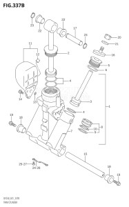 25001F-510001 (2005) 250hp E01 E40-Gen. Export 1 - Costa Rica (DF250TK5) DF250 drawing TRIM CYLINDER (L-TRANSOM)
