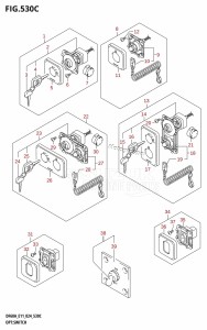 DF50AT From 05003F-440001 (E01 - E11)  2024 drawing OPT:SWITCH (DF40A,DF40AST,DF50A,DF60A,DF50AVT,DF60AVT,DF40ASVT)