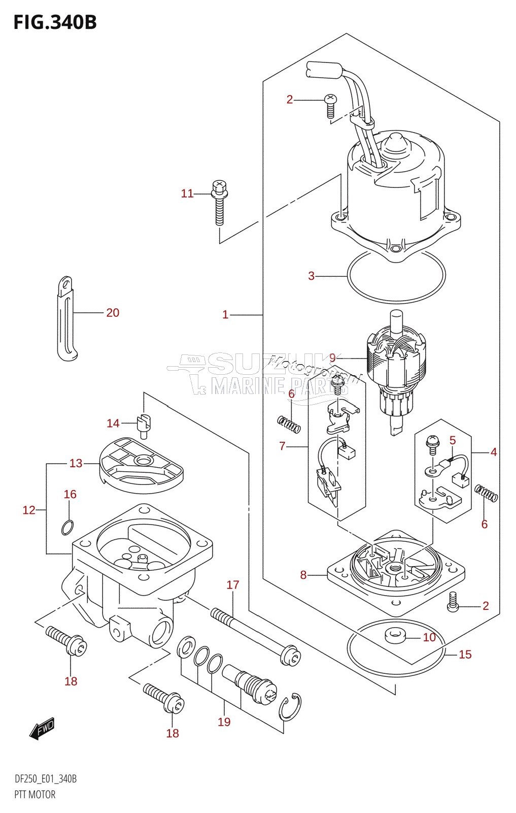 PTT MOTOR (L-TRANSOM)