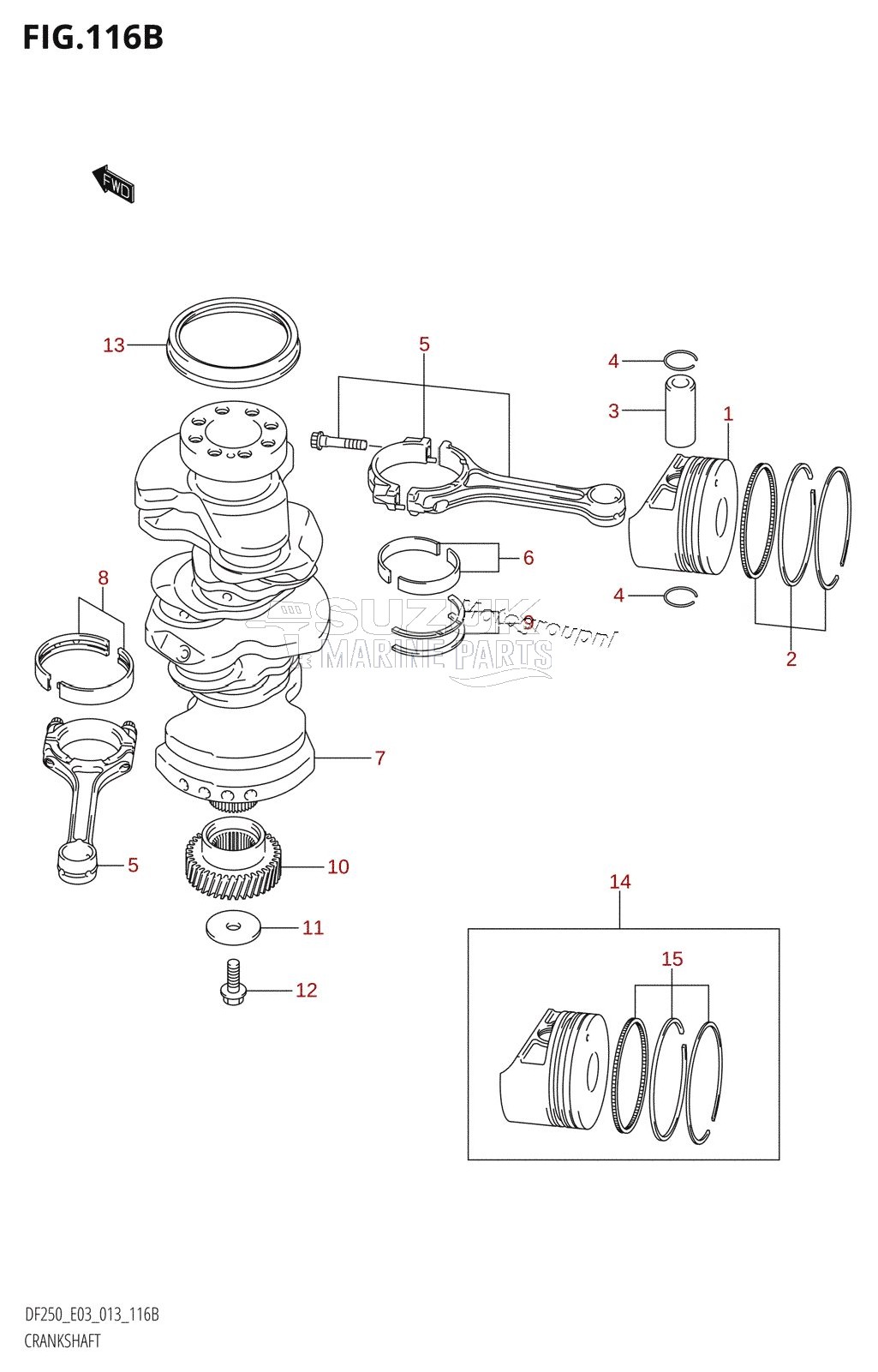 CRANKSHAFT (DF200Z:E03)