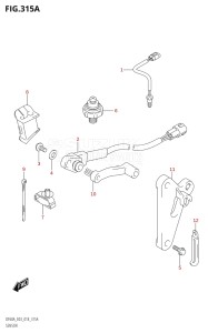 04003F-810001 (2018) 40hp E03-USA (DF40A) DF40A drawing SENSOR (DF40A,DF50A)