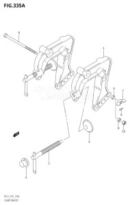 00251F-980001 (2009) 2.5hp P01-Gen. Export 1 (DF2.5K9) DF2.5 drawing CLAMP BRACKET