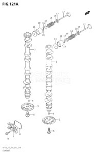 15002Z-210001 (2012) 150hp E01 E40-Gen. Export 1 - Costa Rica (DF150Z) DF150Z drawing CAMSHAFT (DF150T:E01)