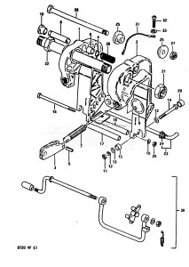 DT25 From 02503-351001 ()  1993 drawing CLAMP BRACKET