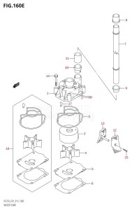 DF200Z From 20002Z-310001 (E01 E40)  2013 drawing WATER PUMP (DF225T:E01)