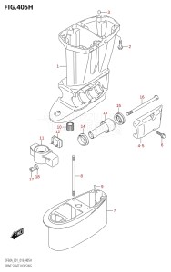 06002F-610001 (2016) 60hp E01 E40-Gen. Export 1 - Costa Rica (DF60A  DF60AQH  DF60ATH) DF60A drawing DRIVE SHAFT HOUSING (DF60A:E40)