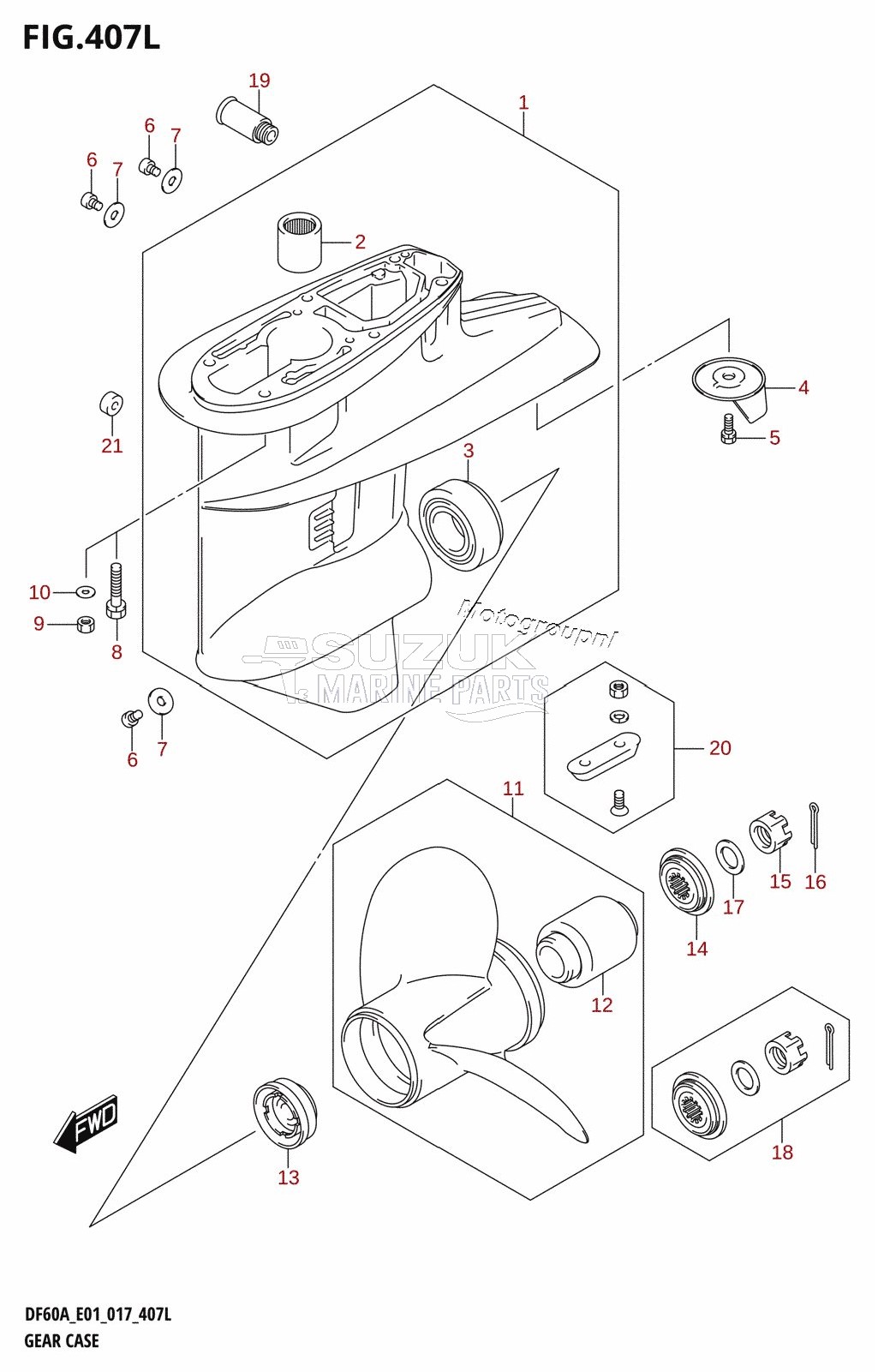 GEAR CASE (DF60ATH:E01)