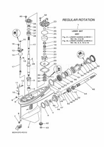 F115BET drawing PROPELLER-HOUSING-AND-TRANSMISSION-1