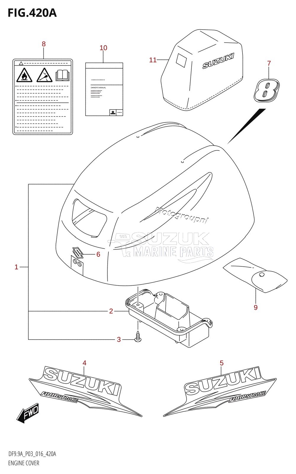 ENGINE COVER (DF8A:P03)