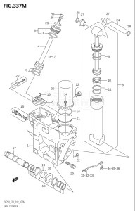 20002F-210001 (2012) 200hp E01 E40-Gen. Export 1 - Costa Rica (DF200T) DF200 drawing TRIM CYLINDER (DF250Z:E40:(X-TRANSOM,XX-TRANSOM))