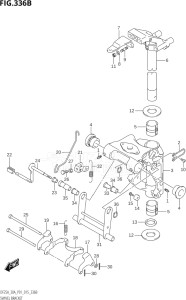 02504F-510001 (2005) 25hp P01-Gen. Export 1 (DF25A  DF25AR  DF25AT  DF25ATH  DT25K) DF25A drawing SWIVEL BRACKET (DF25AR:P01)