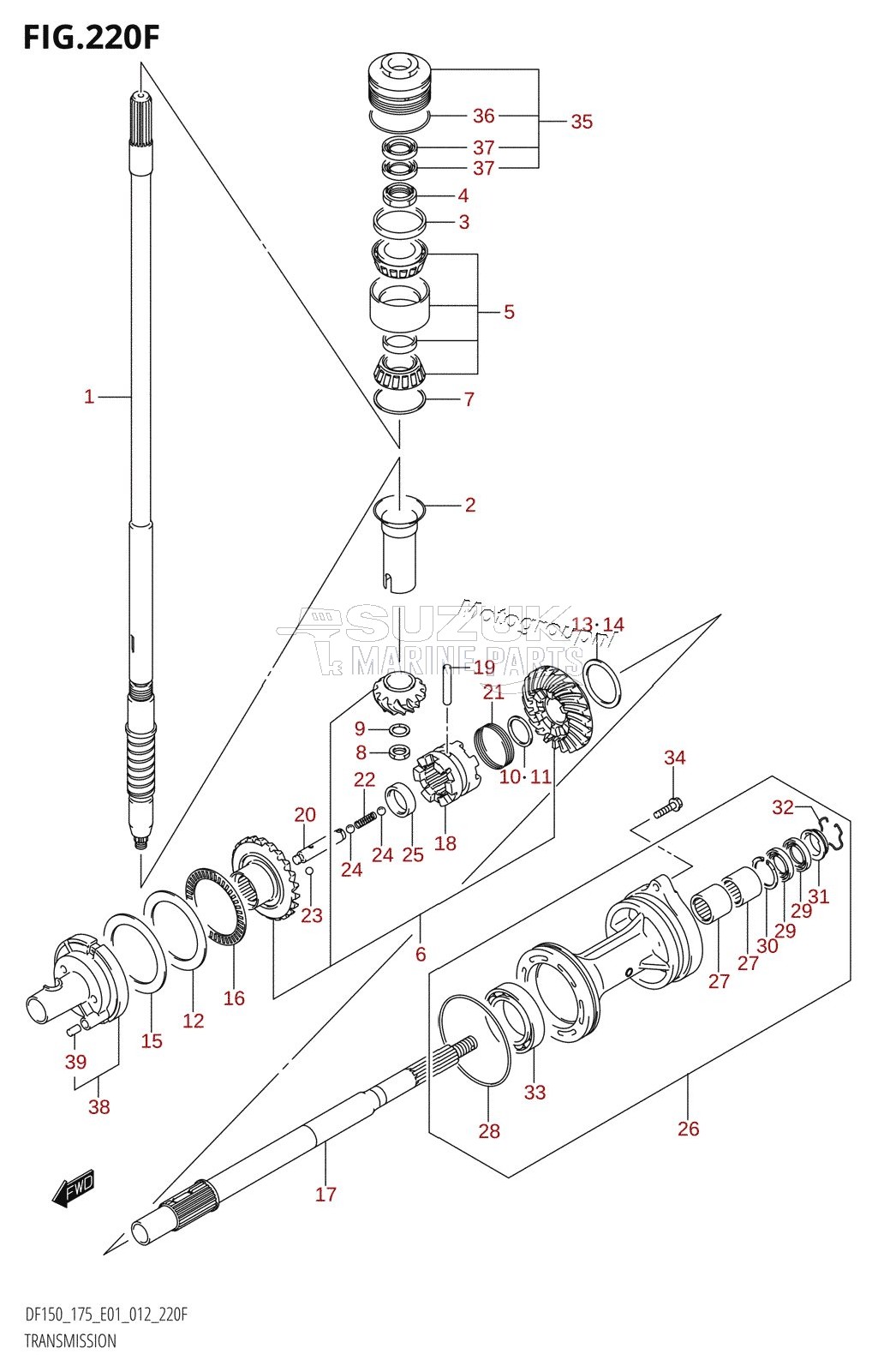 TRANSMISSION (DF175T:E40)