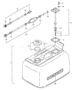 DT4 From 00402-824522 ()  1988 drawing OPTIONAL : FUEL TANK (E28)