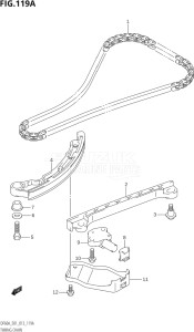 05003F-310001 (2013) 50hp E01-Gen. Export 1 (DF50A  DF50ATH) DF50A drawing TIMING CHAIN